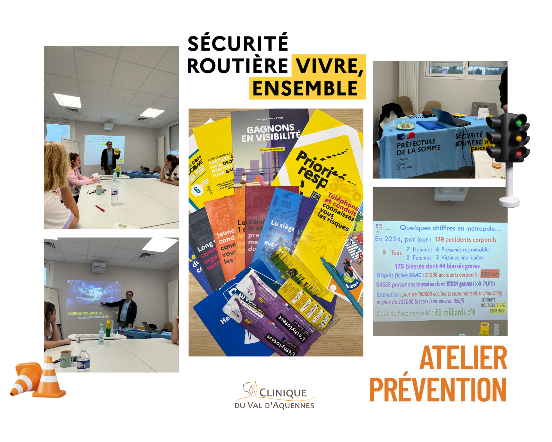 Sécurité Routière à La Clinique du Val d'Aquennes : tous concernés, tous responsables !