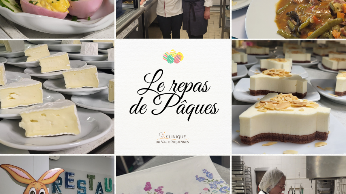 Pâques à la Clinique du Val d’Aquennes : repas festif