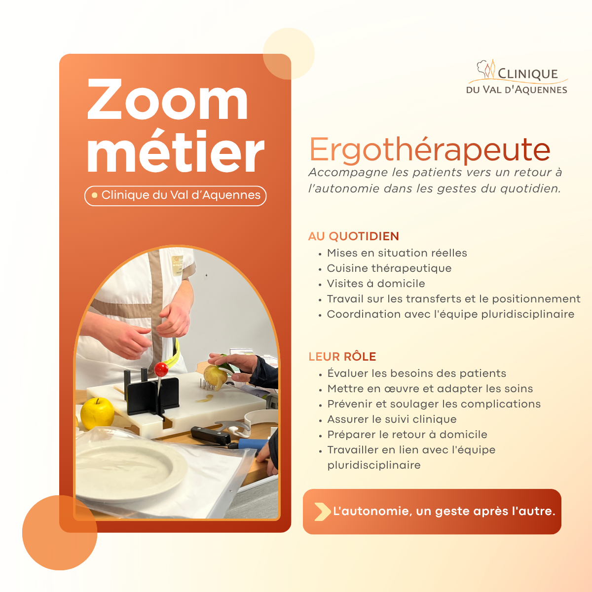 Ergothérapeute en SMR : retrouver son autonomie au quotidien